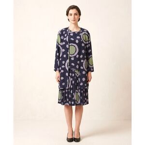 VTG 80’s Gibi Roma 3 PC Silk Skirt Suit Set Size 12 100% Silk Made in Italy